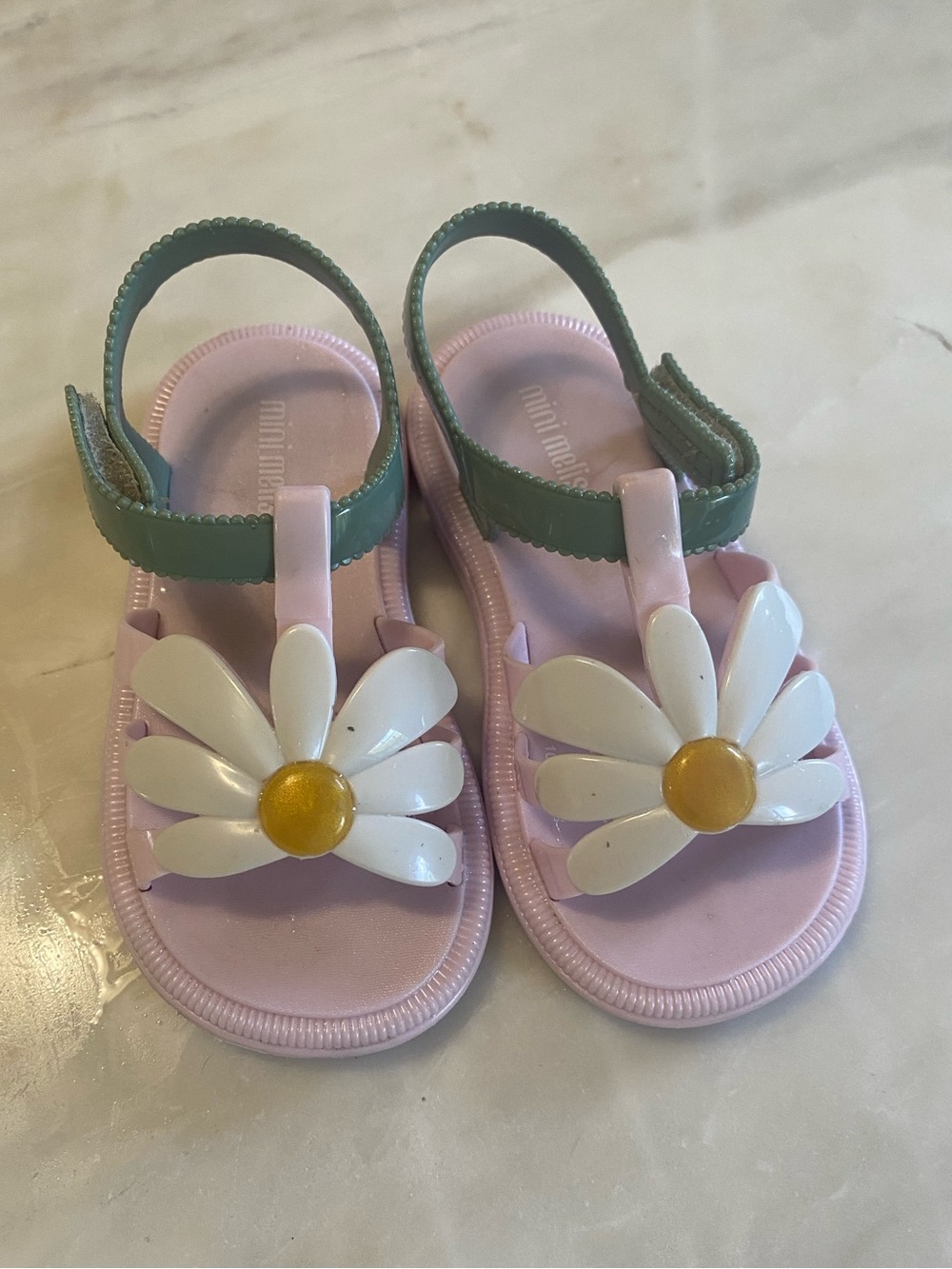 mini melissa hip bloomy Daisy Jelly scented Sandals lavender Pink Green us sz 8
